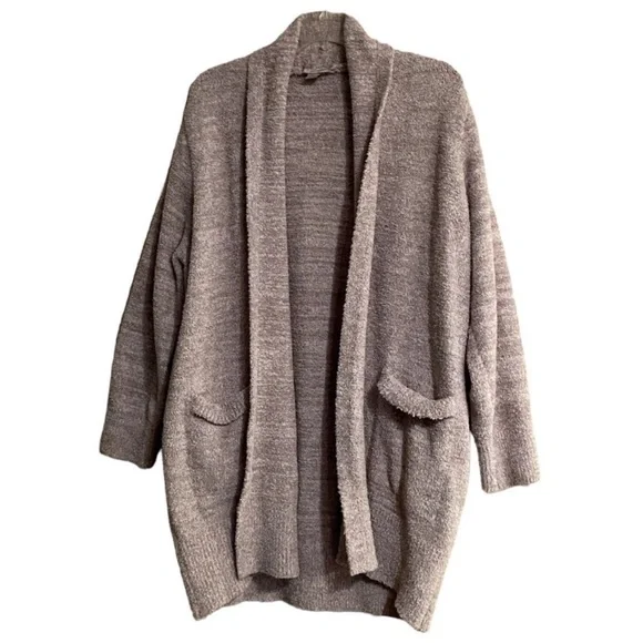 Barefoot Dreams Cardigan GREY Size XS OVERSIZED - Picture 1 of 1